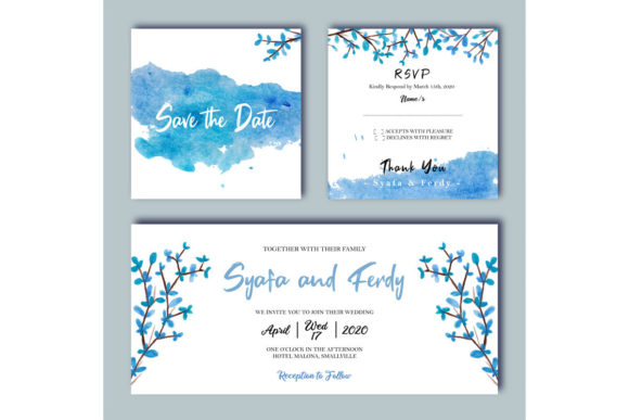 Elegant Blue Wedding Invitation: A Designer's Guide