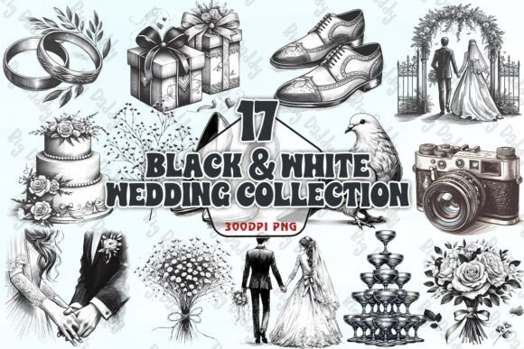 Elegant Contrast: The Black and White Wedding Collection