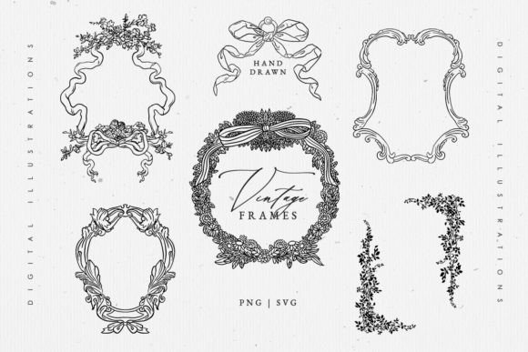 Elevate Your Stationery: The Timeless Appeal of 5 Vintage Wedding Monogram Frames