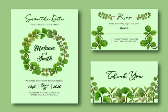 Green Wedding Invitation: A Lush Template for Your Special Day