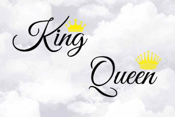 King, Queen, Crown: Royal SVG for Wedding & Event Design