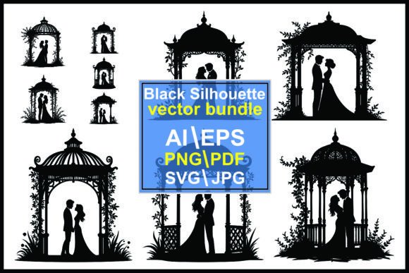 Romantic Wedding Couple Silhouette Flora: A Designer's Guide