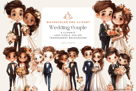 Whimsical Wedding Clipart: Creative Uses for Designers